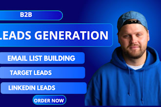 b2b lead generation targeted prospect list linkedin lead and email list building