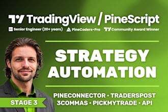 connect pinescript to brokers via tradingview alerts, webhooks and automation