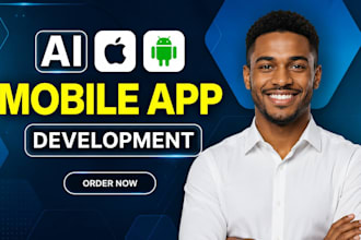 do ai mobile app development, android IOS app, saas app, ai software
