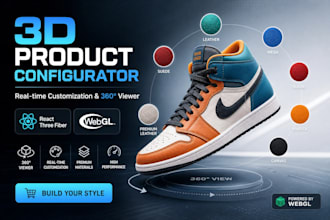 build a custom 3d product configurator or interactive viewer with r3f webgl