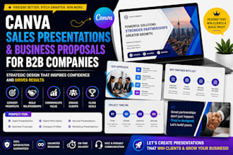 create canva sales presentations and business proposals for b2b companies