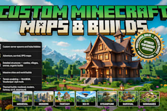 build custom minecraft spawns, hubs, structures and cities for you server