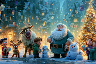 design a professional christmas greeting card