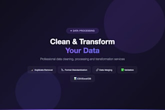 clean messy CSV excel data deduplicate format validate python 24hrs