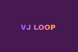 create unique vj loops and background visuals for live show and stage