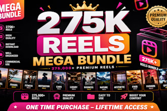 give you viral ready made mega reels bundle