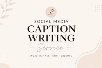 write engaging social media captions and bios