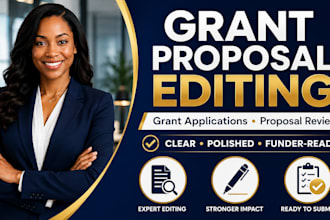 edit and improve grant proposals and grant applications