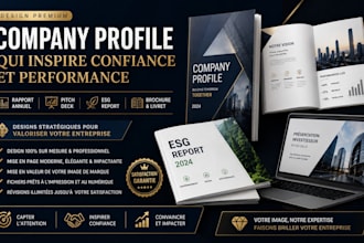 design modern PDF lead magnet,booklet design,company profile, brochure