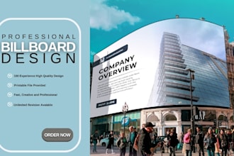 design professional real estate billboard, signage and outdoor advertising