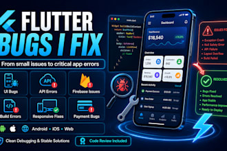 fix flutter app bugs, crashes and performance issues