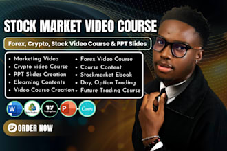 create forex video course, forex, crypto ebook, online course upload on udemy