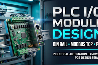 design plc io module pcb din rail modbus tcp optocoupler industrial automation
