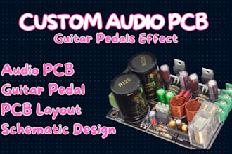 custom audio pcb design layout schematic amplifiers and guitar pedals effect