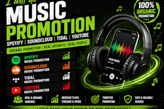 do music promotion spotify music promotion soundcloud music tidal music youtube