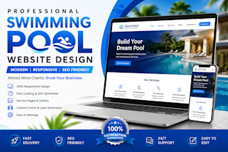 design swimming pool website pool service website construction website swimming
