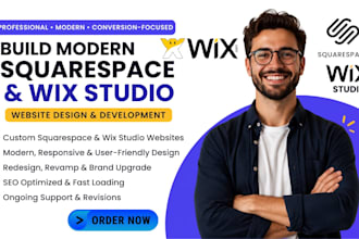 build modern squarespace website wix studio redesign wix squarespace development