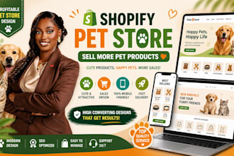 build pet shopify store cat pet care product shopify website dropshipping store