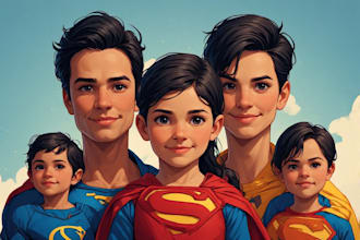 draw amazing superhero portraits and caricatures