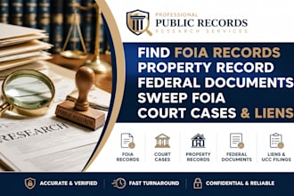 find foia records property record federal documents sweep foia court cases liens