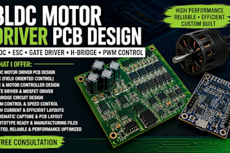 design bldc motor gate driver foc  esc mosfet driver  h bridge pwm control