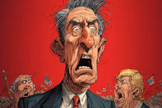 do digital political cartoon for political cartoon