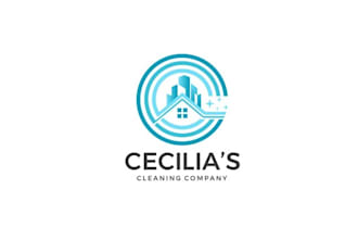 design progression cleaning service company logo