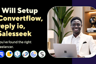 setup convertflow, reply io, icontact, pipeliner, constant contact, salesseek