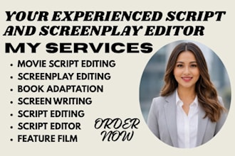 do script editing, screenplay editing, screenwriting, feature film, TV series