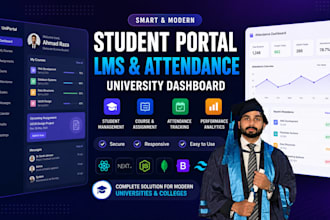 build student portal, lms, attendance system and university dashboard