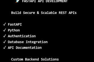 build rest apis using fastapi and python