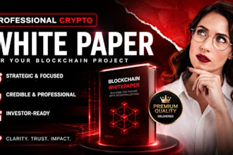 write and design a professional crypto white paper for your blockchain project