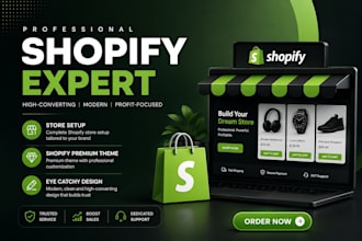 design,redesign shopify store and launch dropshipping online store
