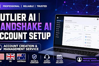 create and manage outlier ai, handshake ai accounts for UK, USA, australia user
