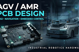 design agv amr pcb ros2 navigation embedded control hardware encoder feedback