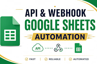 integrate api and webhook with google sheets