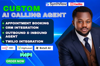 vapi retell ai voice agent ai cold caller n8n automation ai receptionist calling