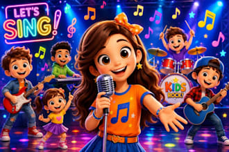 compose and sing children song for your kids