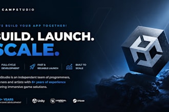 develop a high quality mobile game, mvp with unity