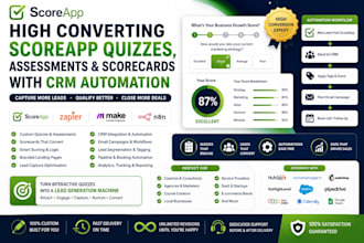 build high converting scoreapp quizzes assessments and scorecards crm automation