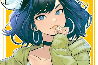 draw anime art and illustration for profile picture