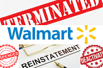 reinstate your deactivated, suspended and terminated walmart seller account