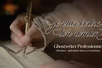 ghostwrite your romantasy novel