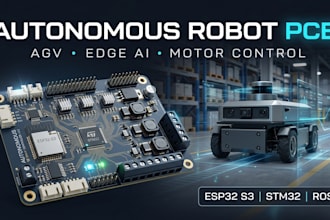 design autonomous robot pcb agv edge ai esp32 s3 stm32 industrial automation