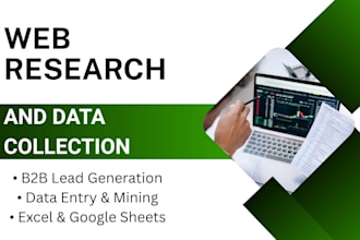 do expert web research and internet research for business