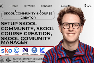 setup skool community, skool course creation, skool community manager