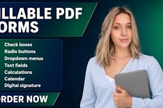create professional fillable PDF forms, editable forms, and interactive PDF docs