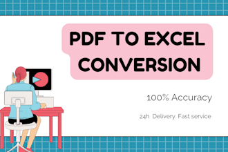 convert PDF to excel