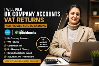 do UK company accounts vat retruns  xero quicbooks