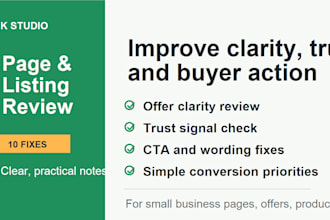 audit your product listing or business page for 10 practical fixes